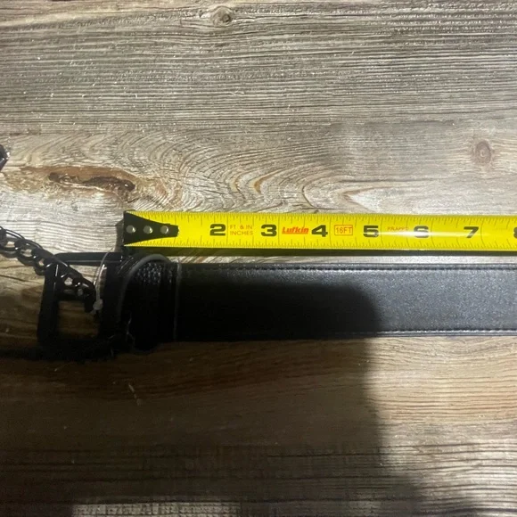 ALDO Black Belt With Detachable Mini Purse - Picture 7 of 8